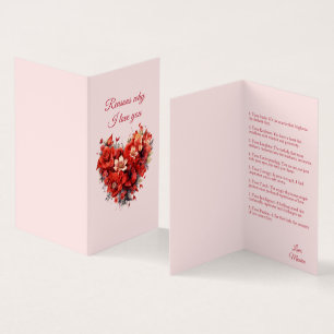 Gründe, warum ich Sie Liebe Benutzerdefinierte V