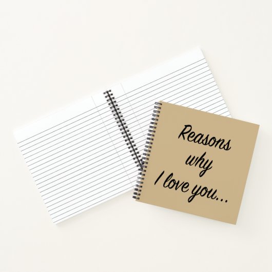 Gründe, warum ich Sie Liebe Notizblock (Innenseite)
