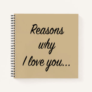 Gründe, warum ich Sie Liebe Notizblock