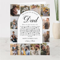 Gründe, warum wir dich lieben Papa Foto-Collage zu