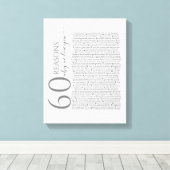 Gründe, warum wir Sie Liebe, 50 Gründe, 60. Leinwanddruck (Insitu (Holzboden))