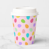 Grundeier rosa pappbecher (Rückseite)