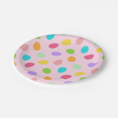 Grundeier rosa pappteller (Schrägansicht)