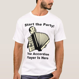 Gründen Sie das Party! Der Akkordeon-Spieler ist T-Shirt