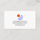 Gründer der Minimalistischen Red Strip Line Visitenkarte (Rückseite)