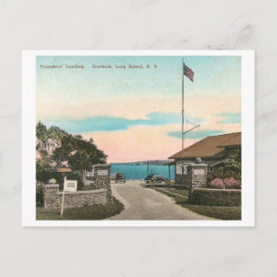 Gründerlandung, Southold, Long Island NY Vintage Postkarte