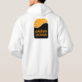 Grundes Hooded Sweatshirt, weiß Hoodie (Rückseite)