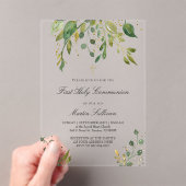 Gründesign | Erstkommunion Acryleinladungen (Insitu (Handheld))