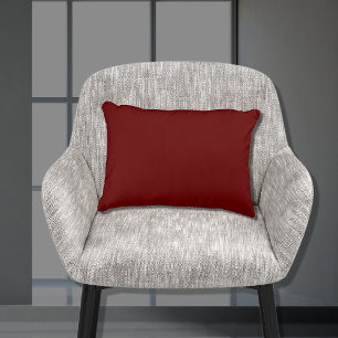 Grundfarbe dunkelrotes Burgundy Solid Color 11x16 Dekokissen