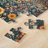 Grundfarbe für Sonnenblumen Puzzle (Seite)