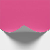 Grundfarbe passt Cerise Pink Geschenkpapier (Ecke)
