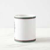 Grundfarbenkrau Weihnachtsfeiertag Kaffeetasse (Mittel)