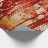 grundge blutroter Entwurf Geschenkpapier (Ecke)