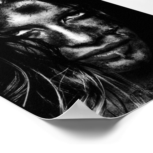 Grundge Girl Poster (Ecke)