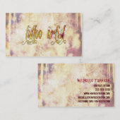 Grundge Tätowierungs-Künstler Visitenkarte (Vorne/Hinten)