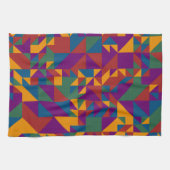Grundgeometrie von Dreiecken und Quadraten Geschirrtuch (Horizontal)