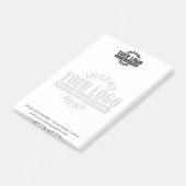 Grundgeschäft mit Logo-WATERMARK Post-it Klebezettel (angewinkelt)