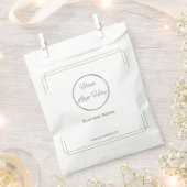Grundgrün mit Logo-Werbepapier Geschenktütchen (Ausgeschnitten)