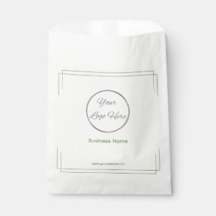 Grundgrün mit Logo-Werbepapier Geschenktütchen