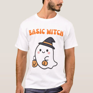 Grundhexe Süßes Halloween-Gespenst T-Shirt