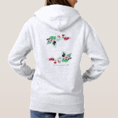 Grundierter Sweatshirt Wein mit Rose (Rückseite)