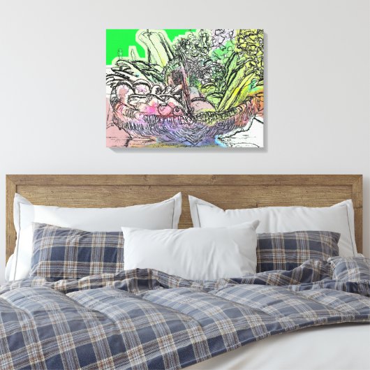 GRUNDLAGE DER GEMÜSE LEINWANDDRUCK (Insitu (Schlafzimmer))