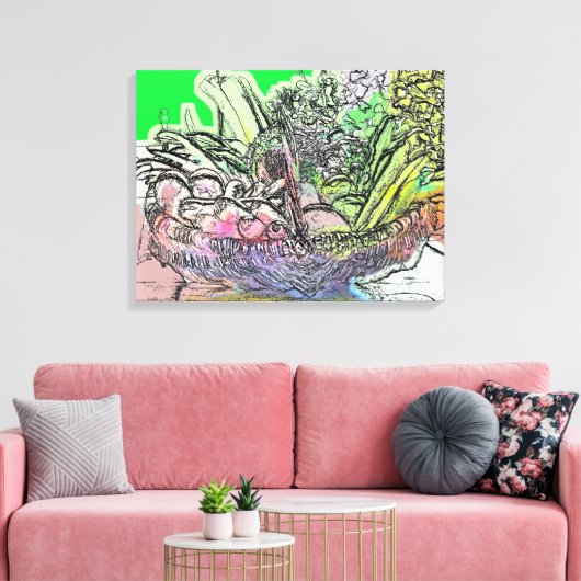 GRUNDLAGE DER GEMÜSE LEINWANDDRUCK (Insitu (Wohnzimmer))