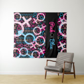 GRUNDLAGE DER REVEAL Pink oder Blue Baby Foto Op Wandteppich (Beispiel (Horizontal))