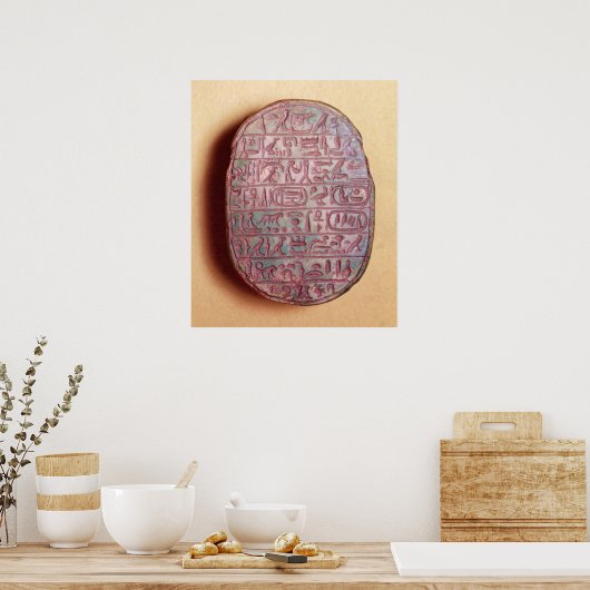 Grundlage für ein Ehekarab von Amenhotep III Poster (Küche)