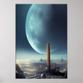 Grundlage für eine Welt der Alien | AI Art Poster (Vorne)