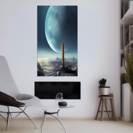 Grundlage für eine Welt der Alien | AI Art Poster