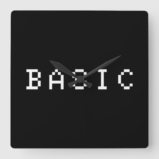 GRUNDLAGE QUADRATISCHE WANDUHR (Vorderseite)