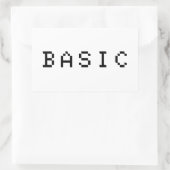 GRUNDLAGE RECHTECKIGER AUFKLEBER (Tasche)