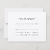 Grundlagen: Anthrazit :: Antwortkarte RSVP Karte (Vorderseite)