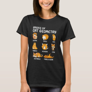 Grundlagen der Katzengeometrie Mathematiklehrer Lu T-Shirt
