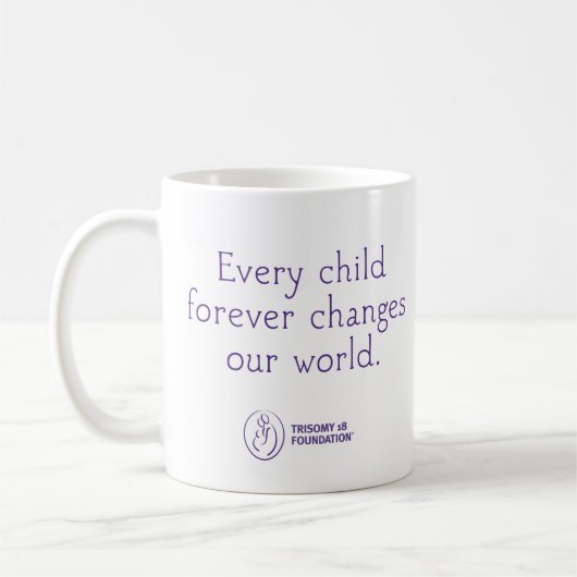 Grundlagen-personalisierte Tasse des Trisomy-18 (Links)