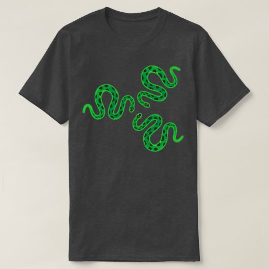 Grundlegend eine Schlange Person Green Snake Funny T-Shirt (Design vorne)