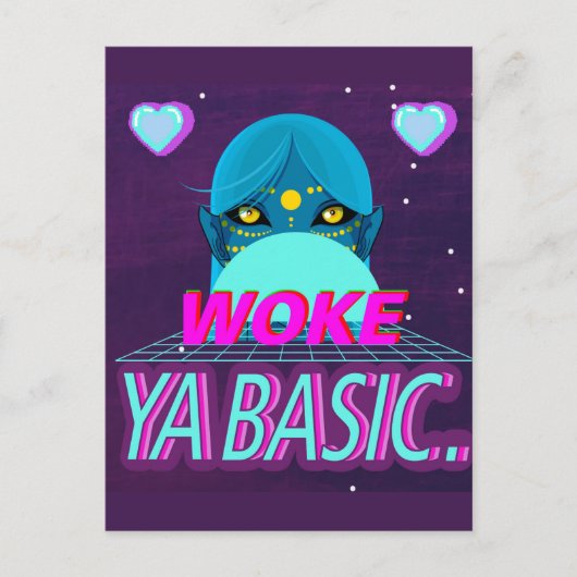 Grundlegend geweckt ya postkarte (Vorderseite)