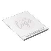 Grundlegend mit dem Logo-Watermark für Unternehmen Notizblock (angewinkelt)