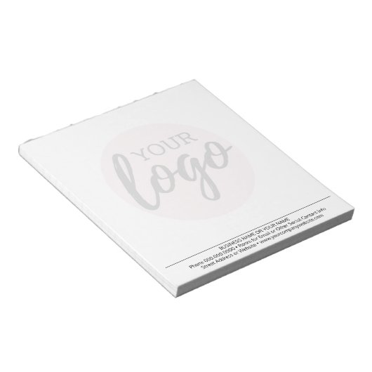 Grundlegend mit dem Logo-Watermark für Unternehmen Notizblock (angewinkelt)