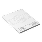 Grundlegend mit dem Logo-Watermark für Unternehmen Notizblock (angewinkelt)