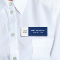 Grundlegende Add-LogosModern Navy Blue White Magne