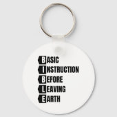 Grundlegende Anleitung vor dem Verlass der Erdfähi Schlüsselanhänger (Rückseite)