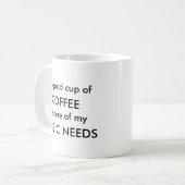 GRUNDLEGENDE BEDÜRFNISSE KAFFEETASSE (Vorderseite Links)
