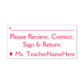 Grundlegende "Bitte überprüfen, korrigieren, unter Permastempel (Design)