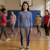 Grundlegende Blues Leggings