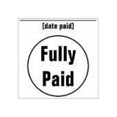 Grundlegende Briefmarke aus Gummi "voll bezahlt" Gummistempel (Prägung)