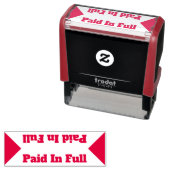 Grundlegende Briefmarke aus Kautschuk "Bezahlt in  Permastempel (Beispiel)