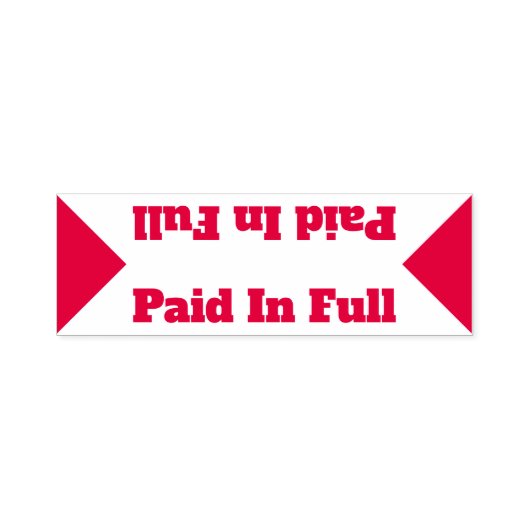 Grundlegende Briefmarke aus Kautschuk "Bezahlt in  Permastempel (Design)