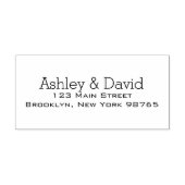 Grundlegende Briefmarke aus Rücksendeadresse Gummistempel (Prägung)